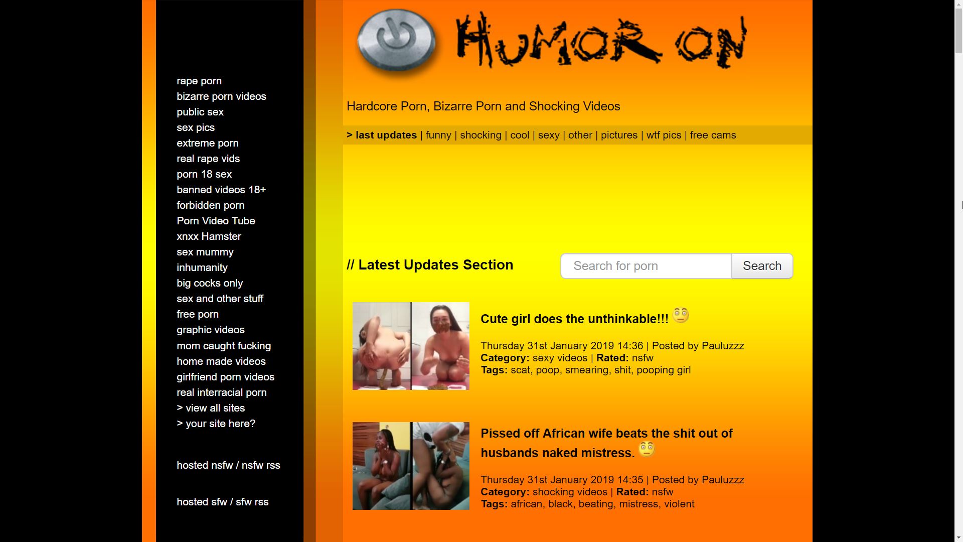 HumorOn (HumorOn.com) Bizarre Funny Porn Videos - Mr. Porn Geek