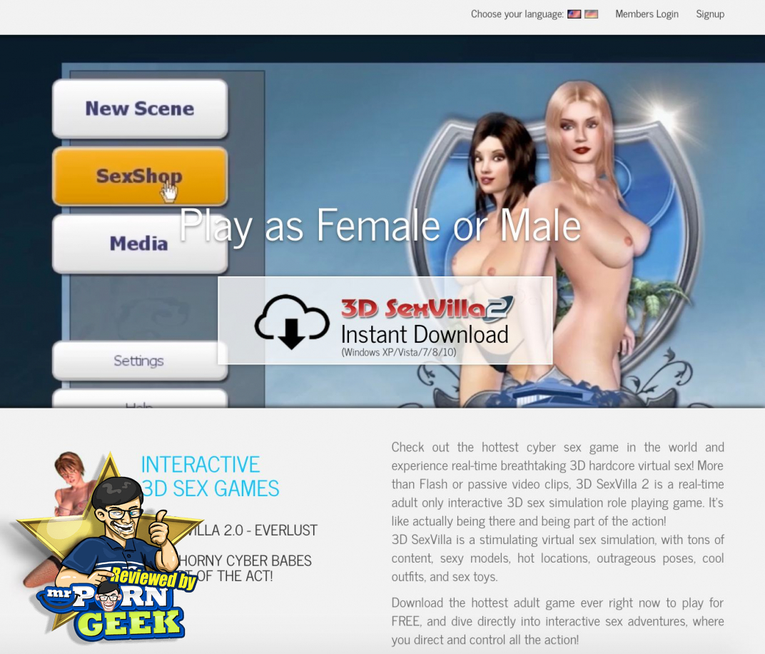 3d Interactive Porn Games - 3DSexVilla (3DSexVilla.com) XXX Porn Game Site