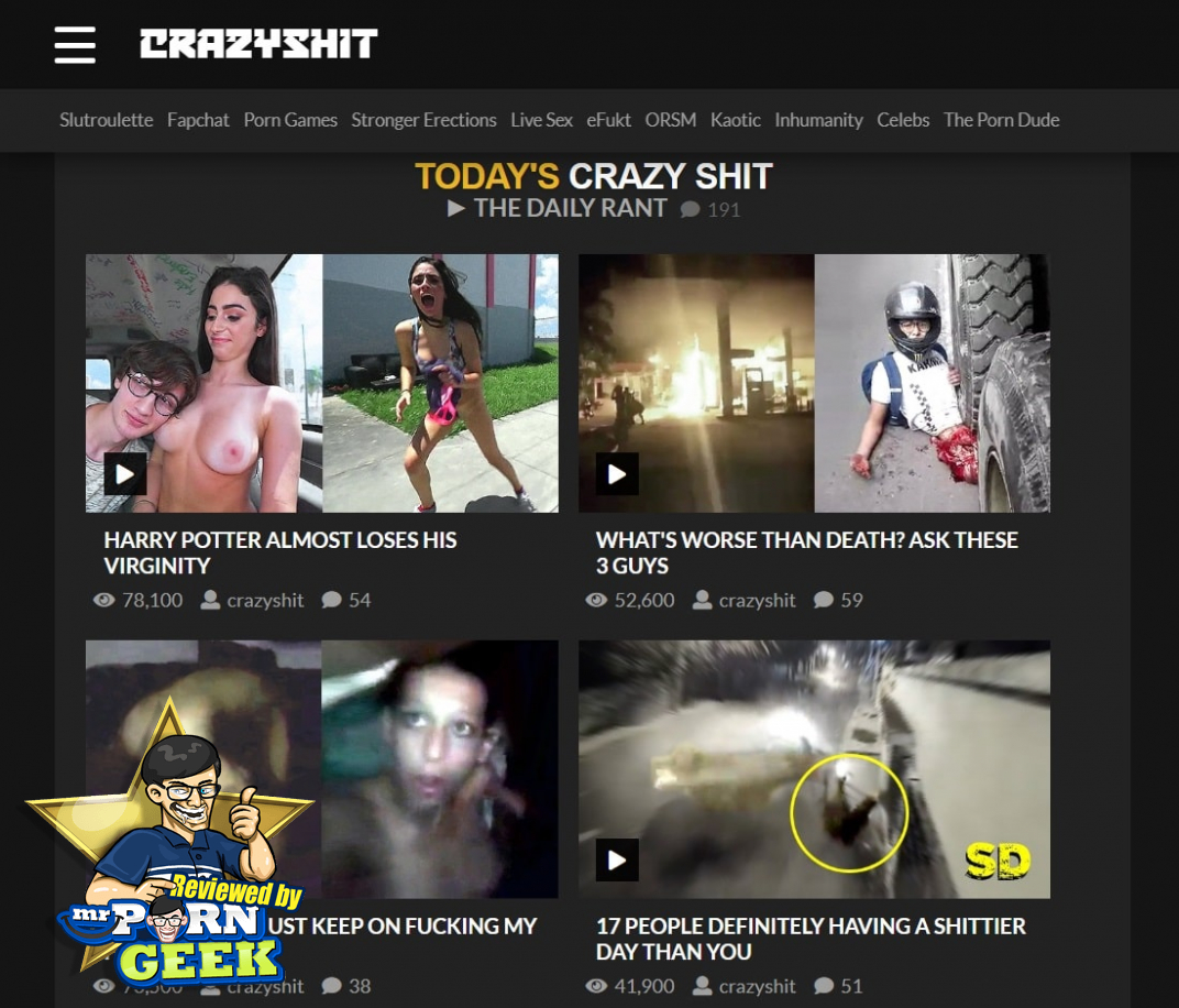 Extreme Violent Porn - CrazyShit (CrazyShit.com) Extreme & Violent Porn Site